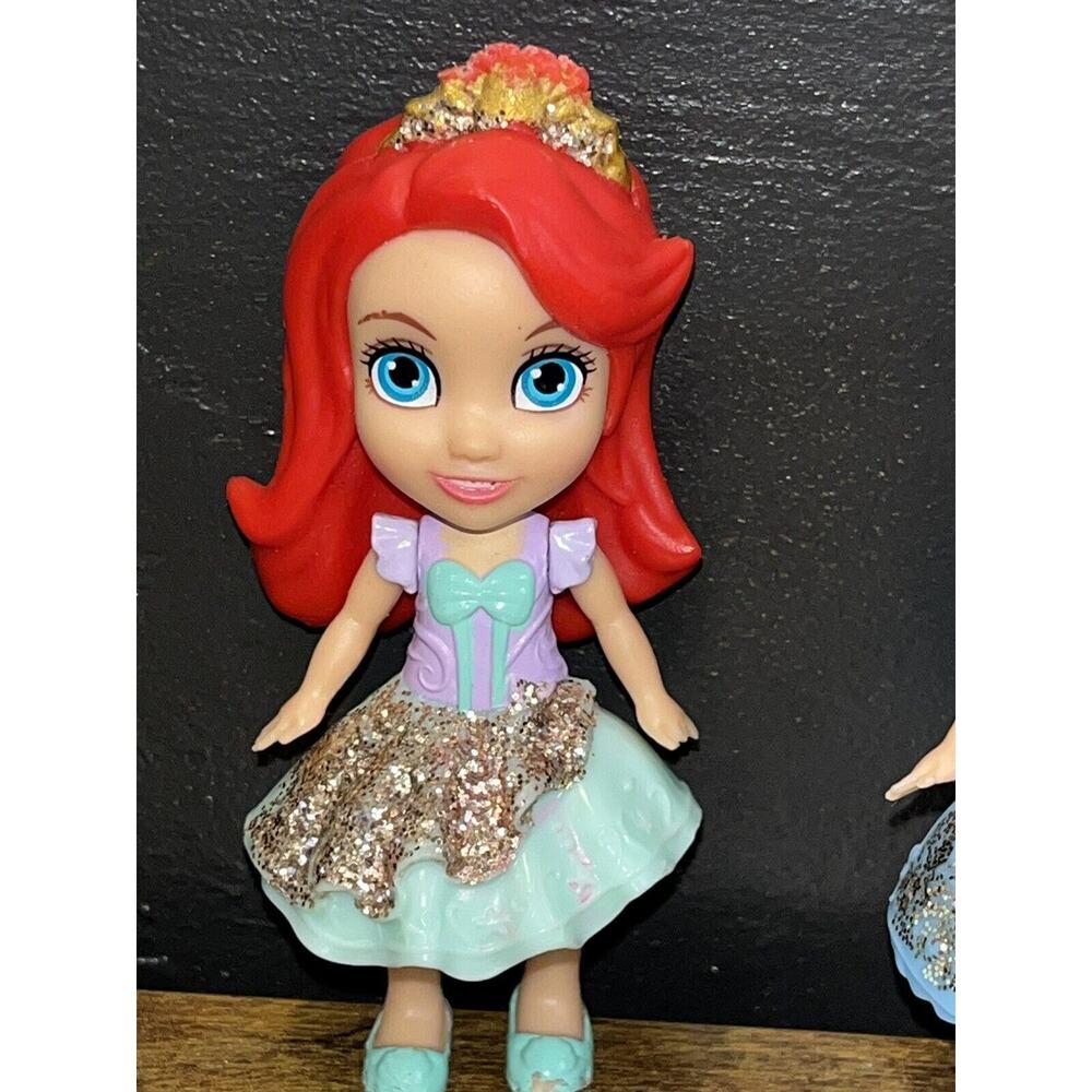 Disney Princess Mini Doll Lot of 4 Figures Posable Ariel Aurora Cinderella - Picture 8 of 9
